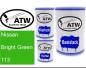 Preview: Nissan, Bright Green, 113: 500ml Lackdose + 500ml Klarlack + 250ml Härter - Set, von ATW Autoteile West.